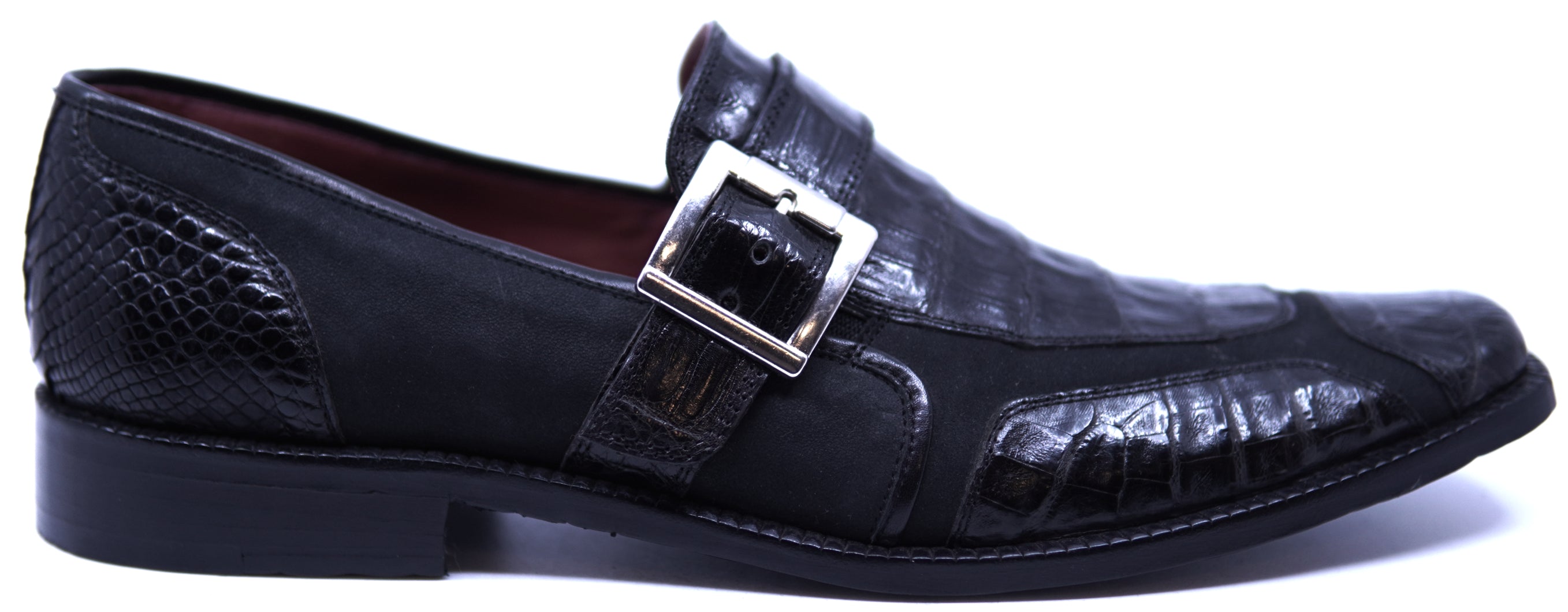 Genuine Crocodile & Lamb Leather Loafer Dress Shoe image 0