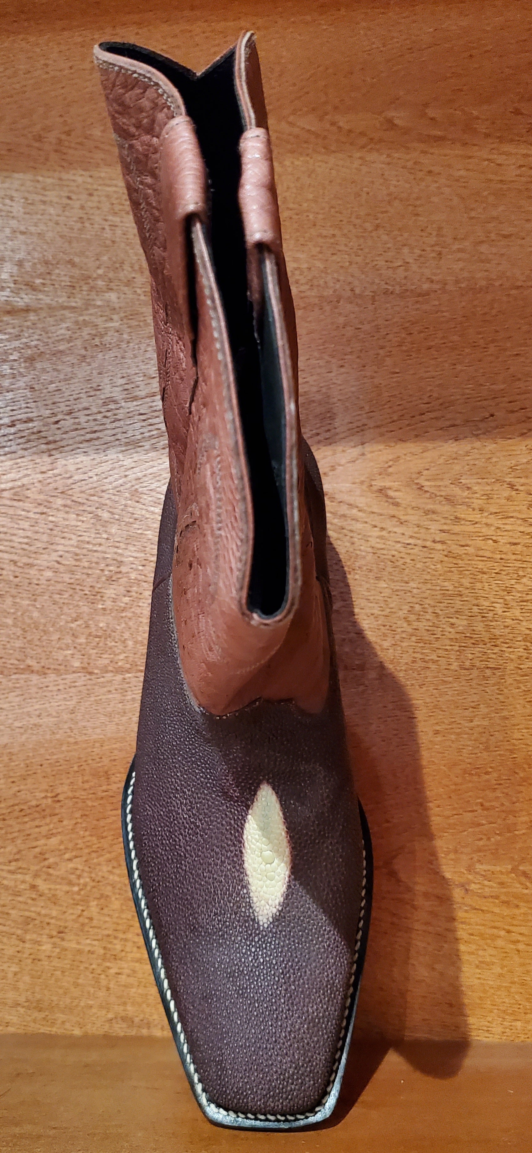 Stingray & Ostrich Square Toe Western Boot Us Men's 10.5 image 2