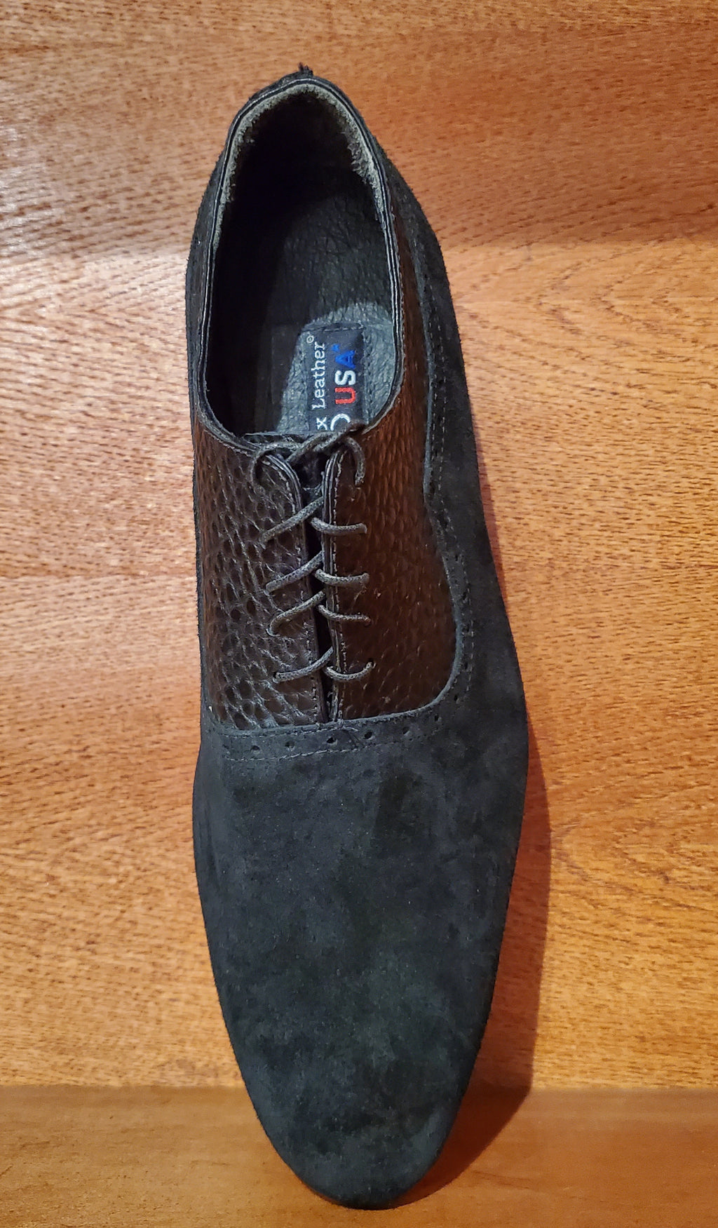 Black Buffalo and Suede Dress Shoe US Men's 11.5 image 2