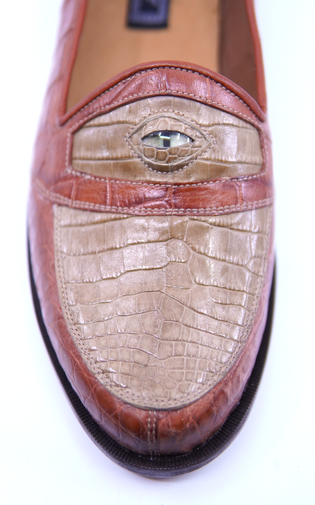 Full Alligator Loafer with Eyes US 12 image 1