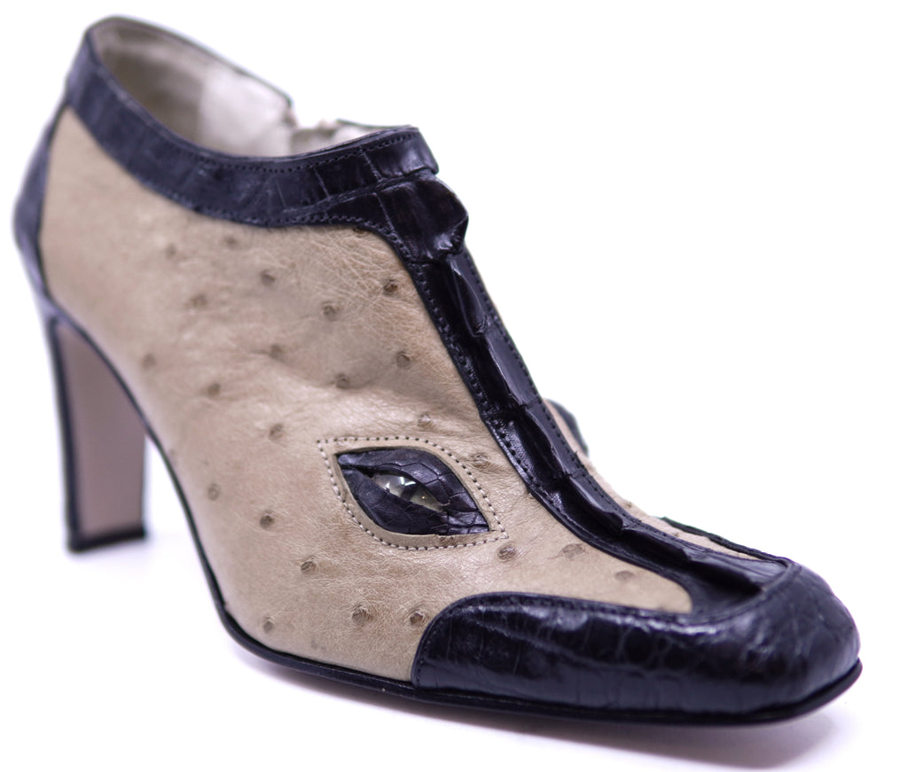 Ostrich and Crocodile Tail Ankle Heel image 2