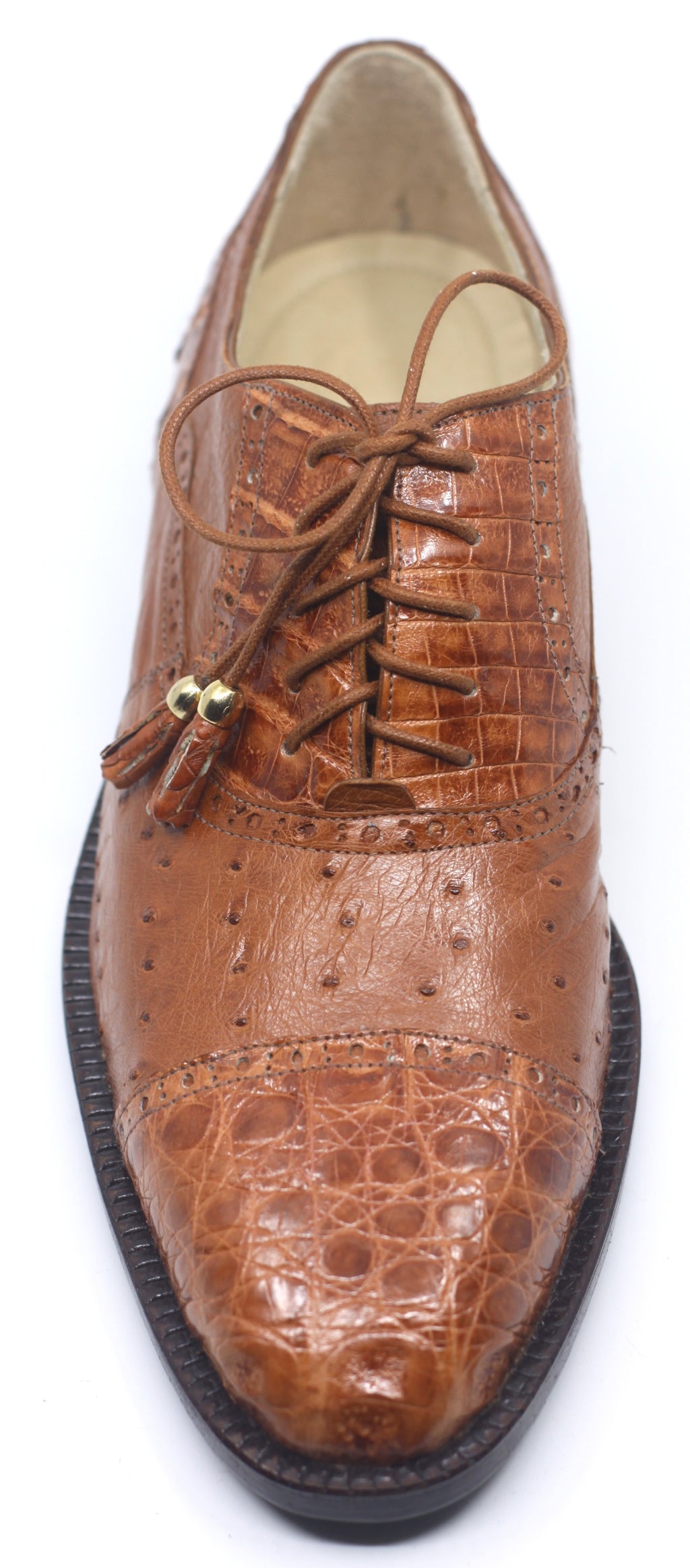 Ostrich & Crocodile Belly Cap Toe US Men's 11 image 1