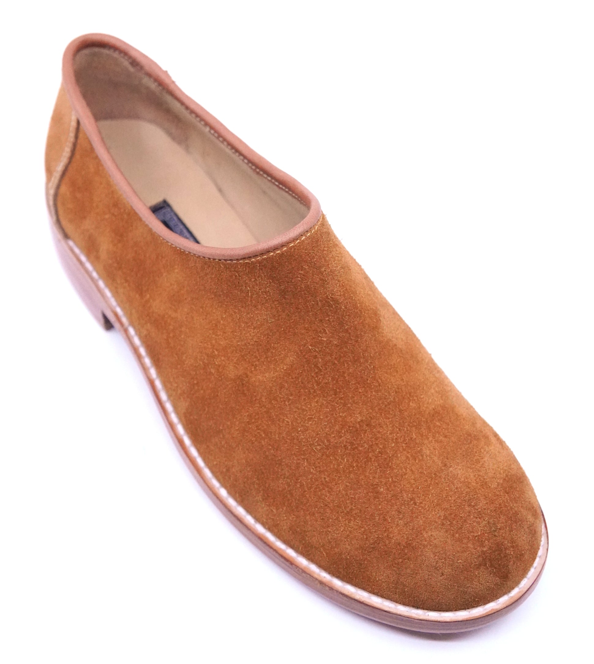 Cognac Suede Clog US Women's 9 image 2