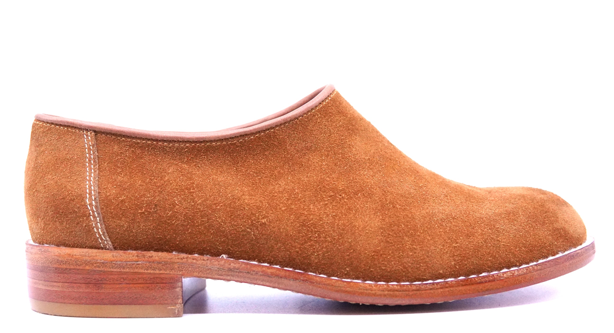 Cognac Suede Clog US Women's 9 image 0