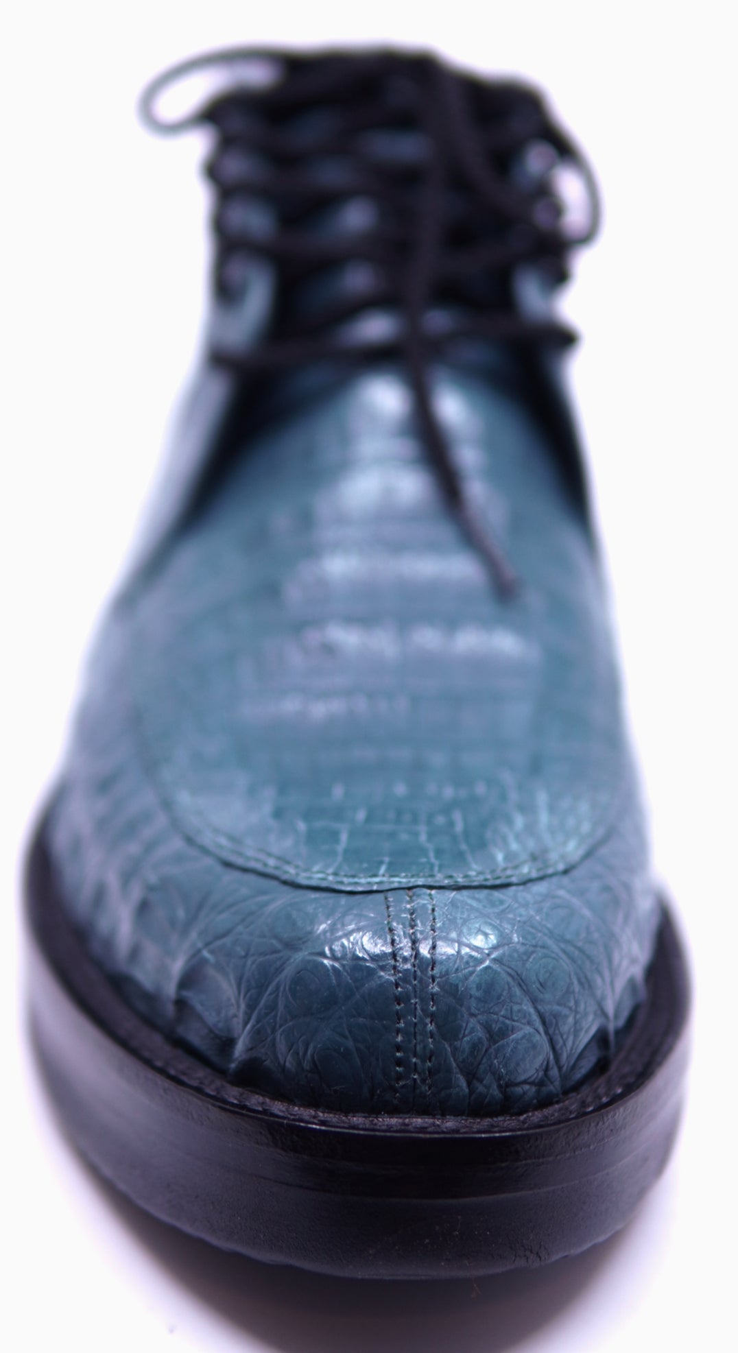 Teal Crocodile Belly 8D 10.5-US Mens image 3