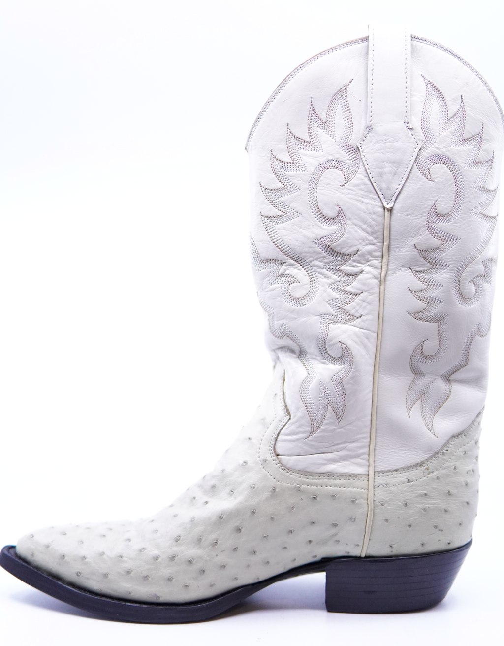 Bone Ostrich Boots IN STOCK image 2