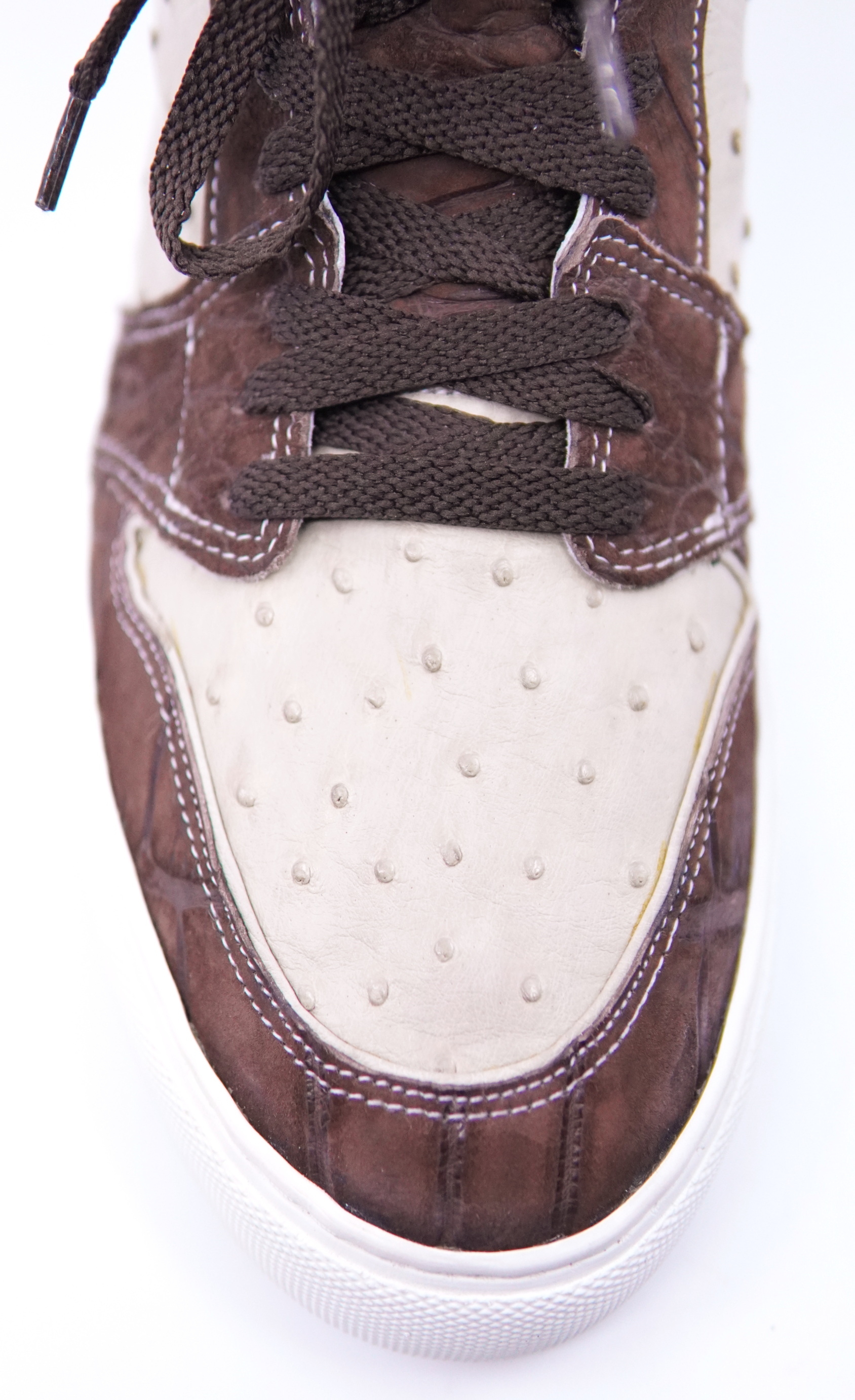 Alligator and Ostrich High Top Sneaker US 10 image 1