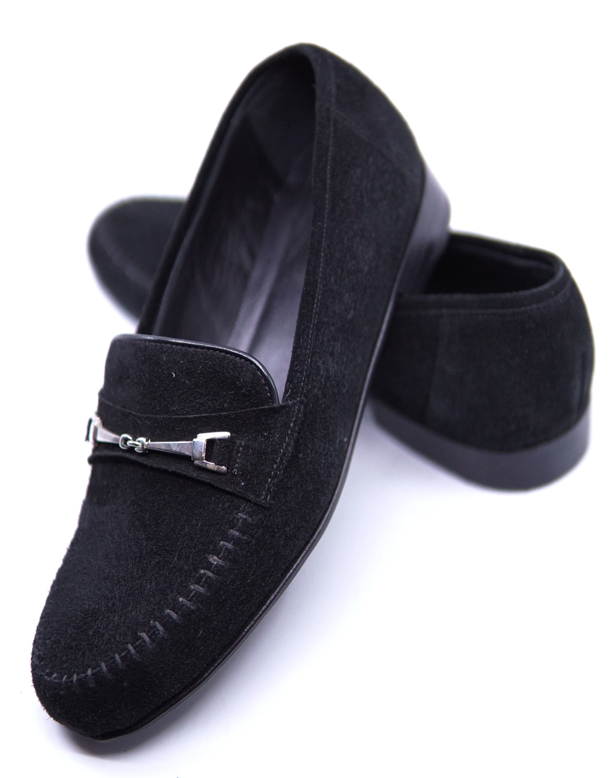 Black Suede Loafer US 9.5 image 4