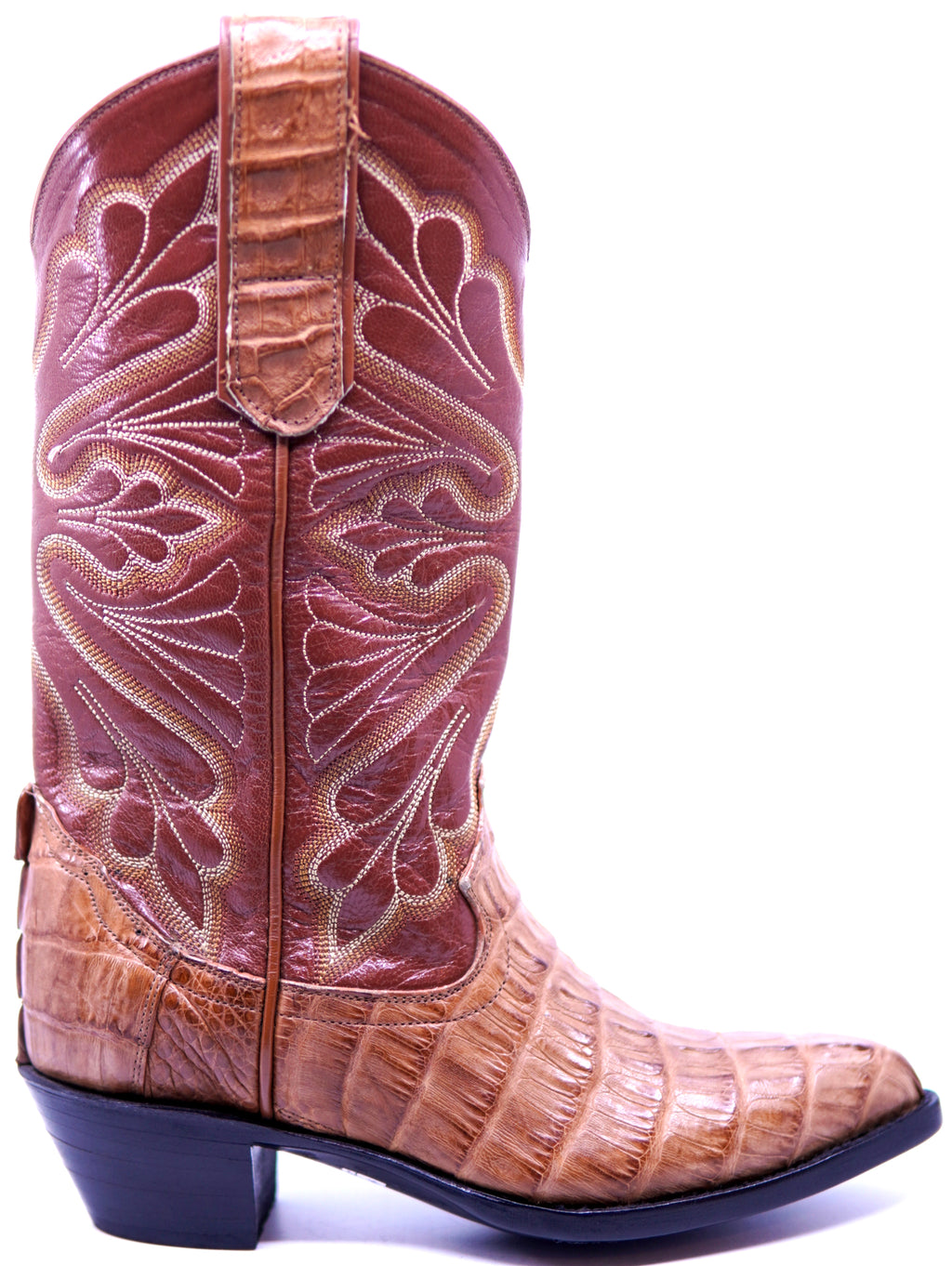 Cognac Crocodile Tail Cowboy Boots image 0