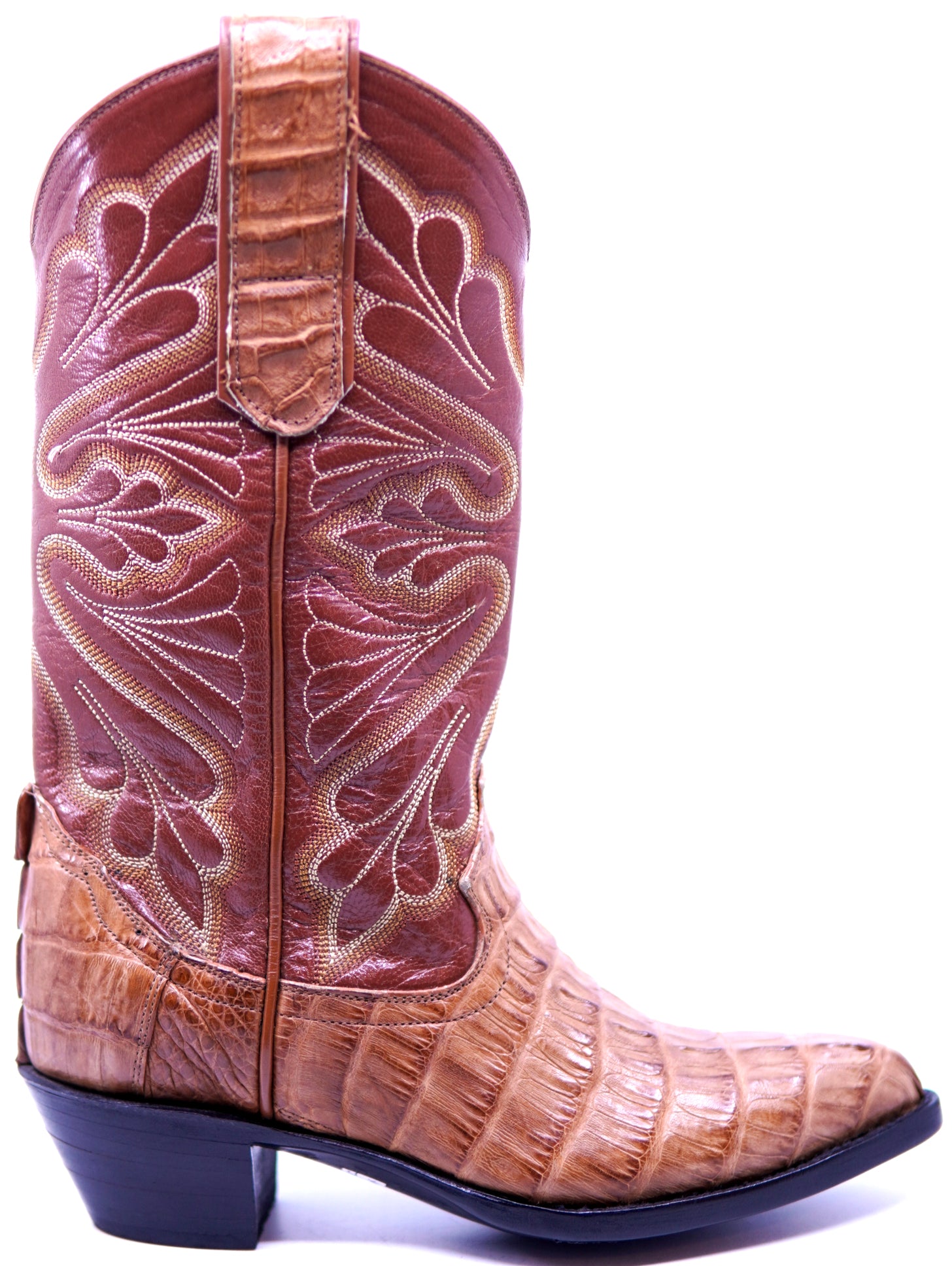 Cognac Crocodile Tail Cowboy Boots image 0