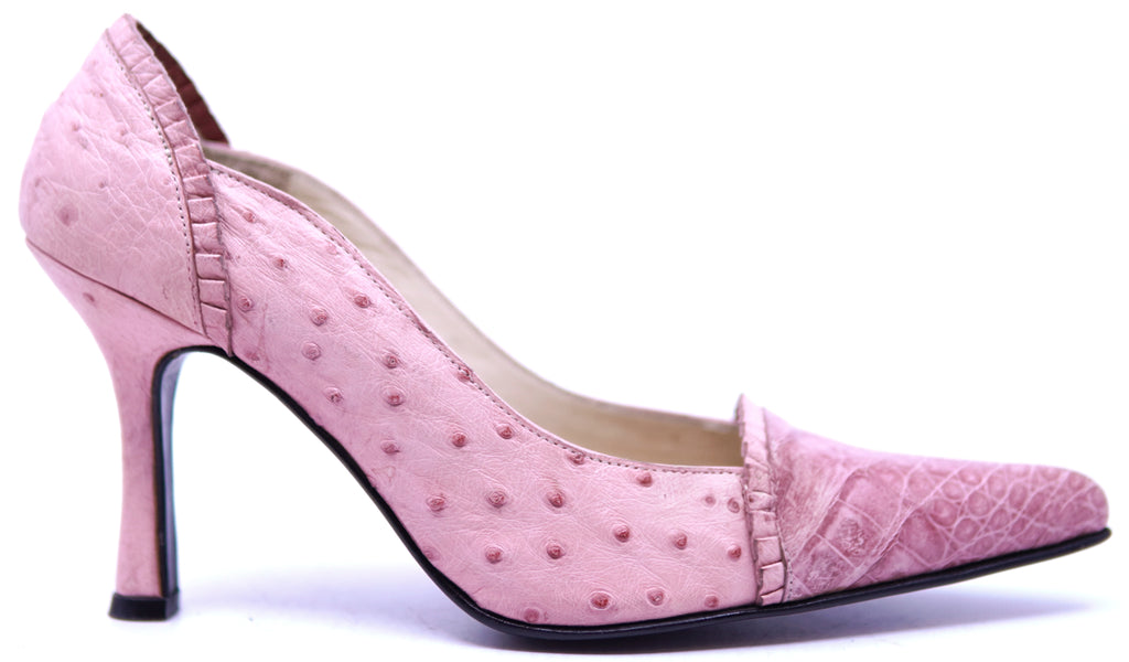 Ostrich & Crocodile Toe Heel 9-US Women's image 0