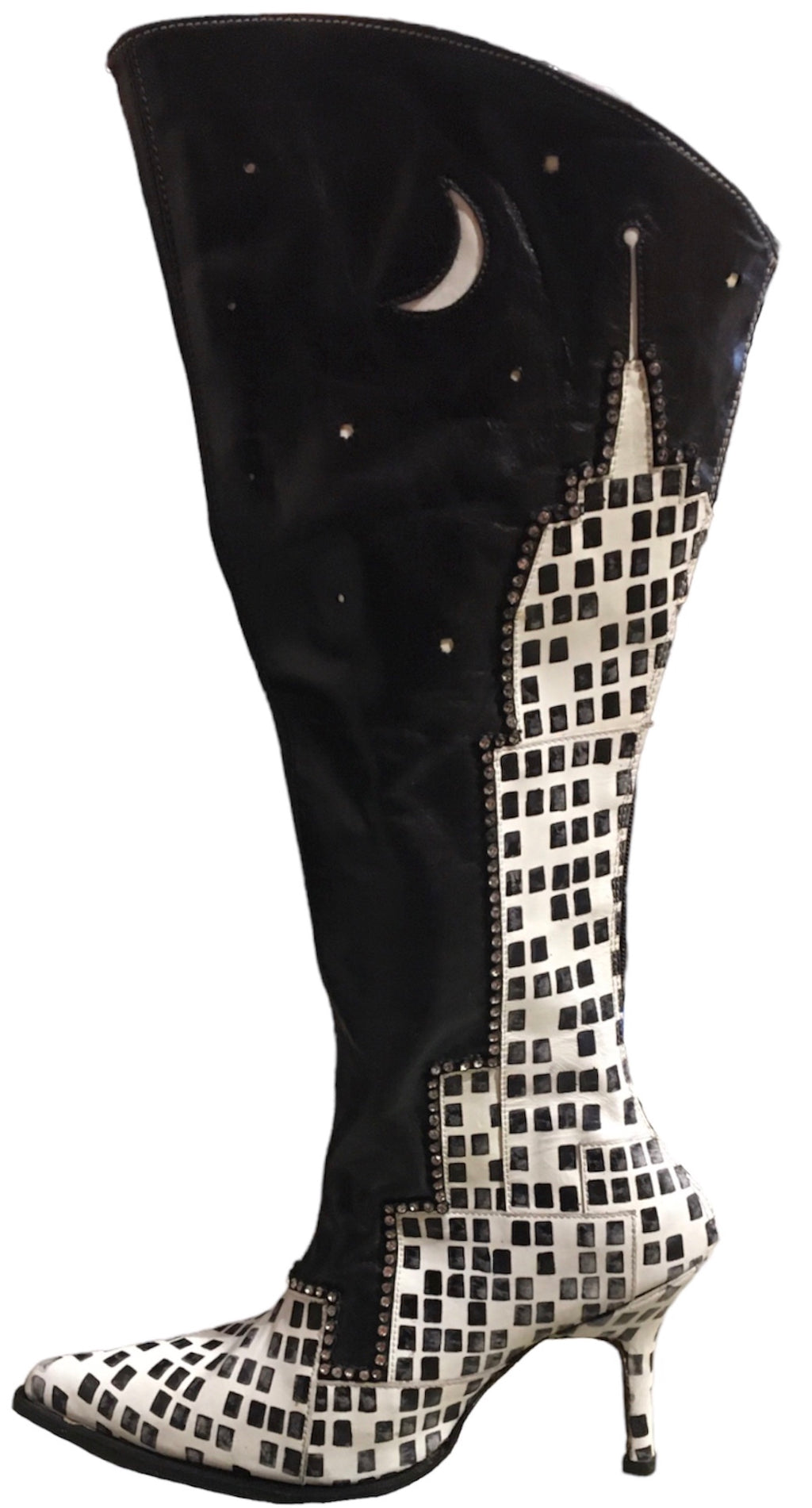 Full Leather Hollywood/Paris Boot Heel image 1