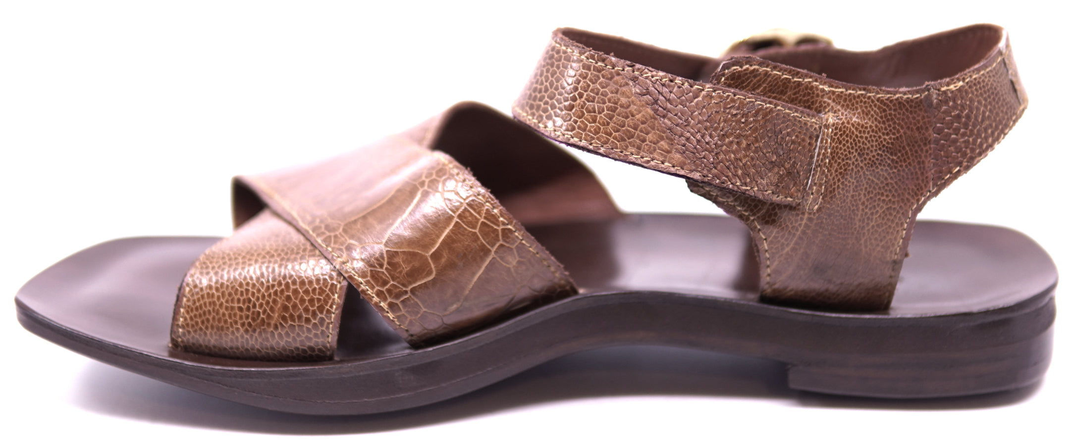 Genuine Unisex Ostrich Leg Sandals image 1