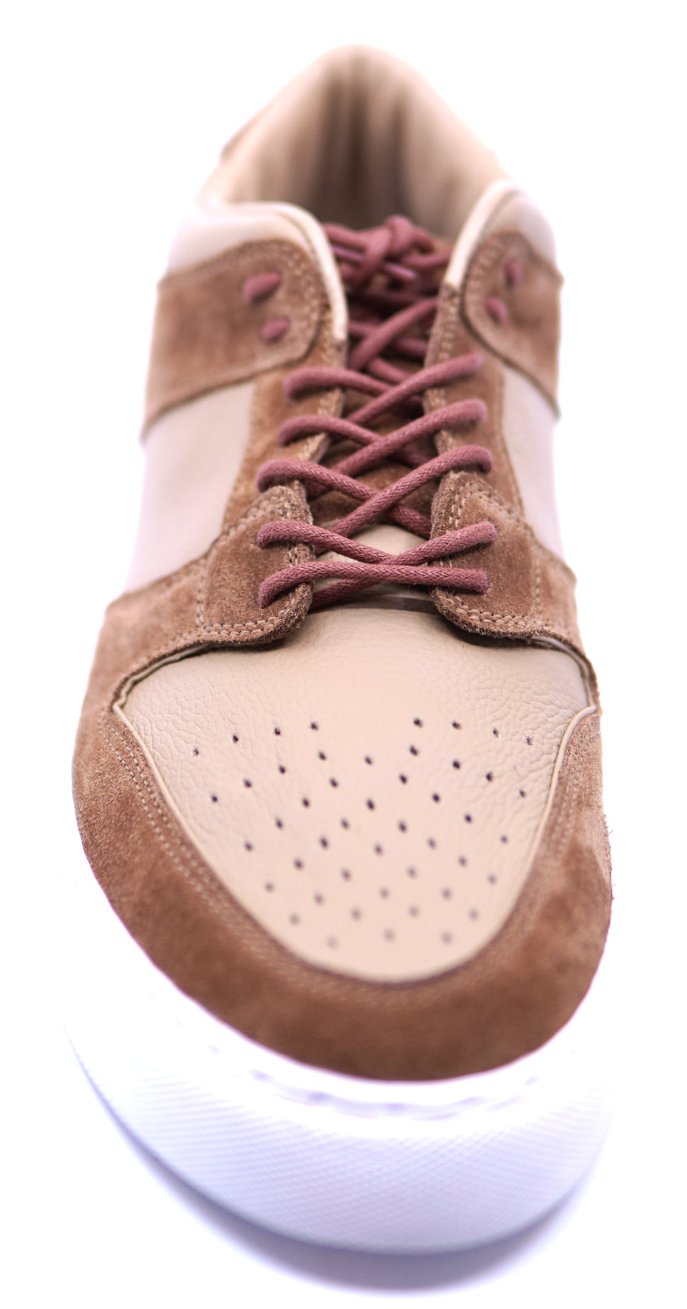 Beige Leather & Cognac Suede Sneaker image 3