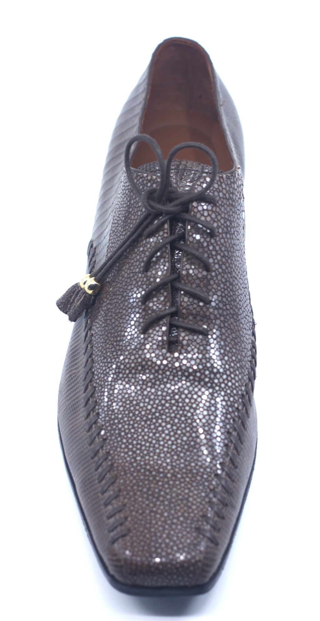 Brown Stingray and Lizard Dress Shoes US 11 image 1