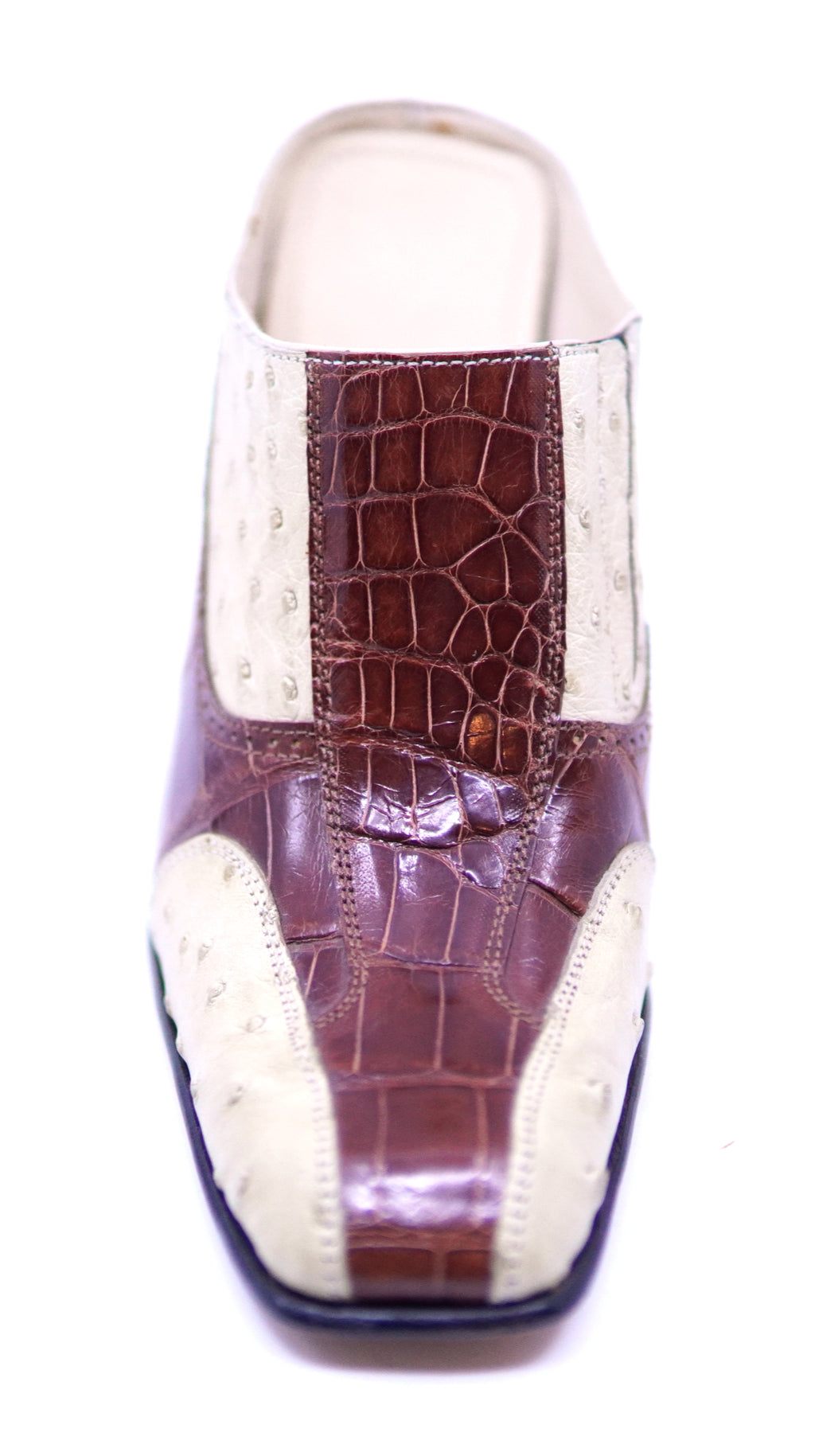 Alligator & Ostrich Mule Heels US Women's 5.5 image 3