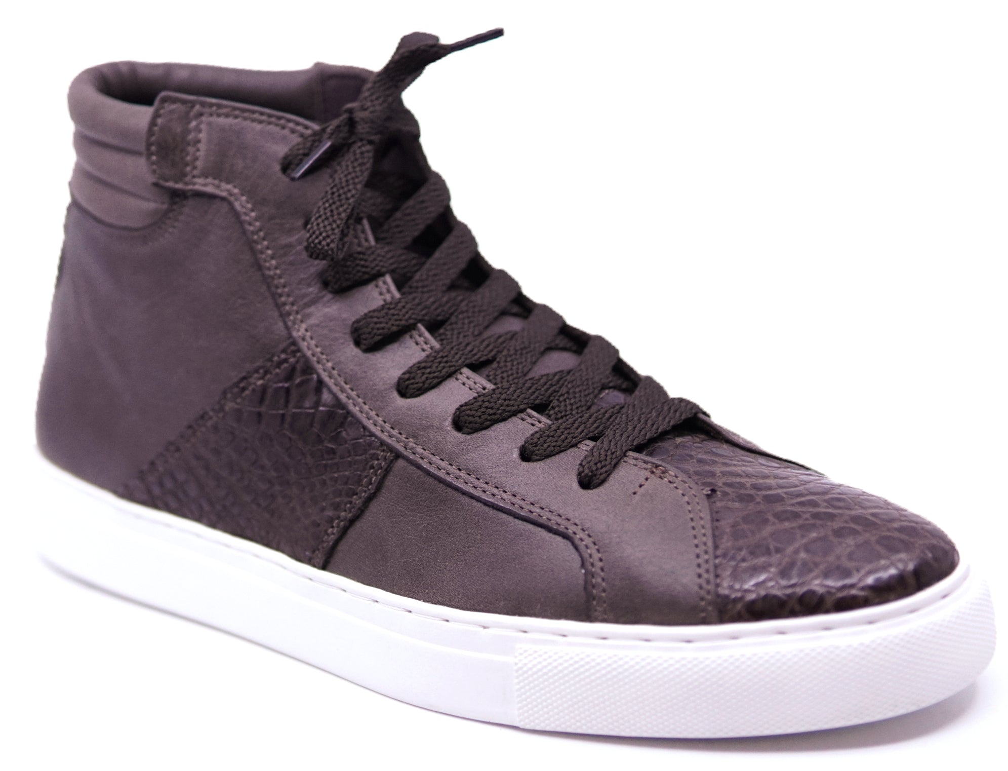 Crocodile & Leather High Top Sneaker image 2