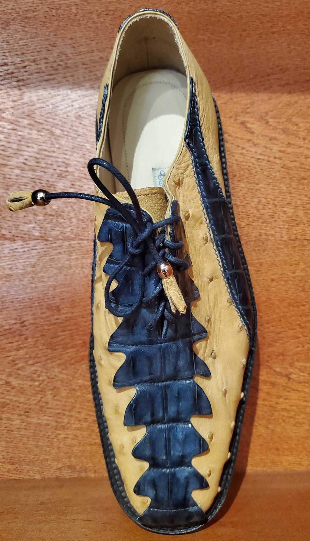 Crocodile and Ostrich Dress Shoe US Men's 10.5 image 2