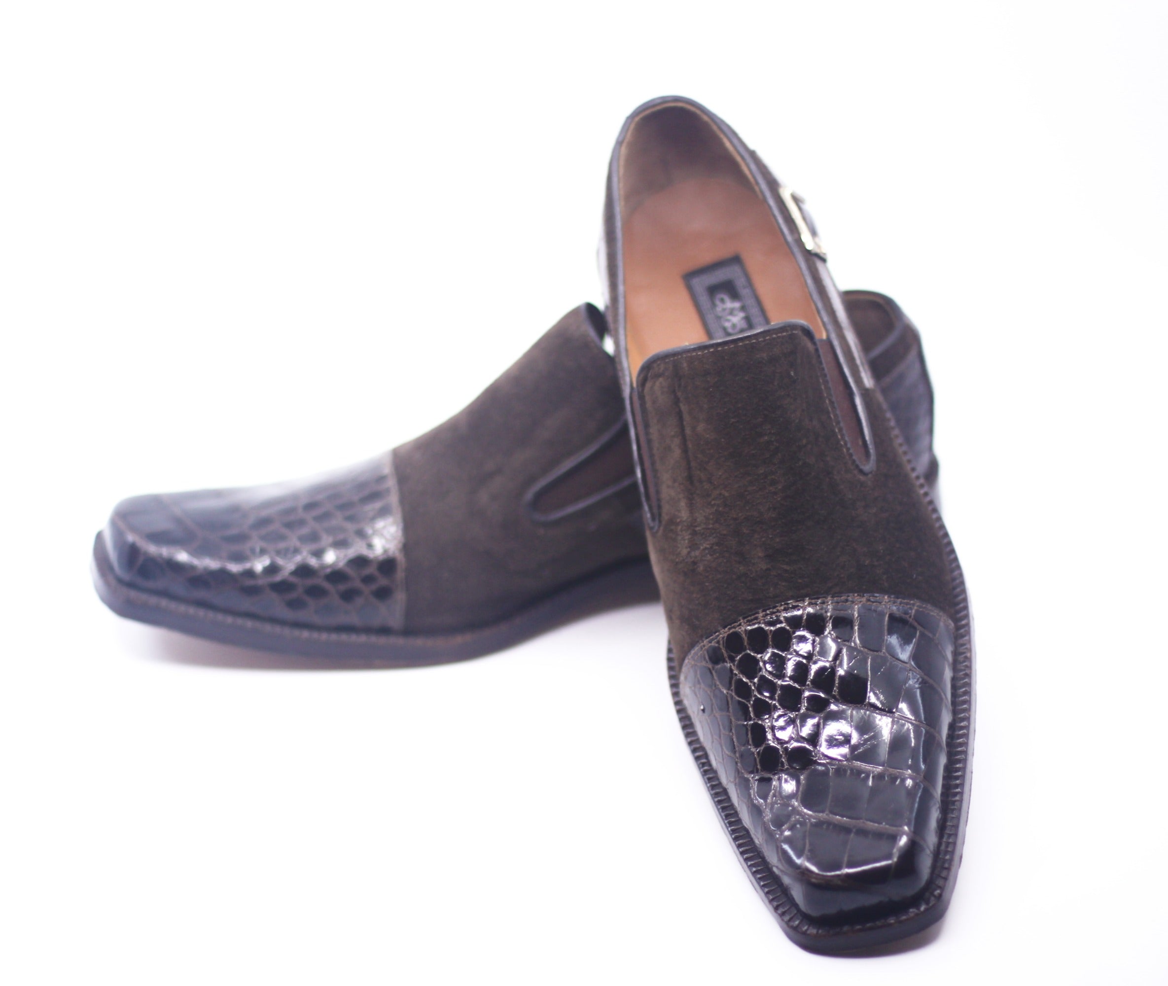 Alligator Belly and Suede Loafer US Men's 9 image 3