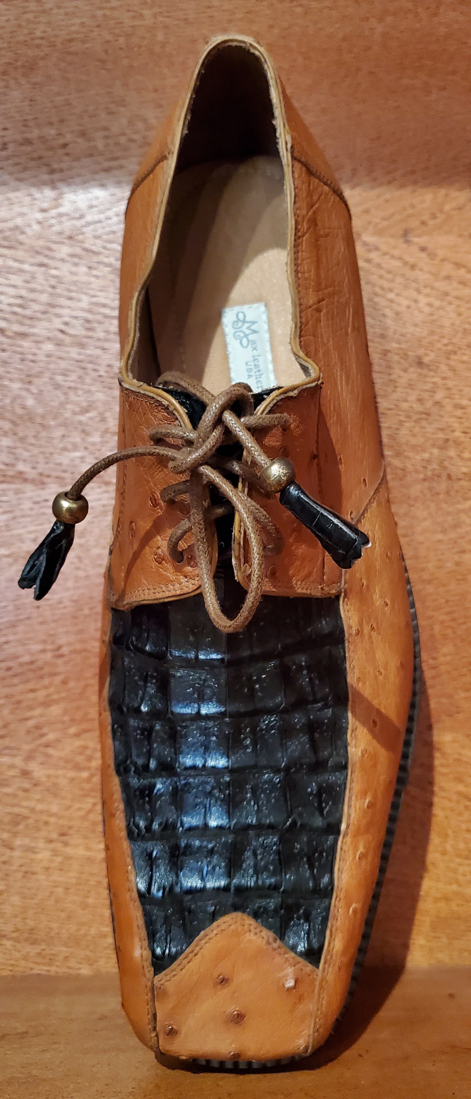 Ostrich and Croc Dress Shoes US 11 image 3