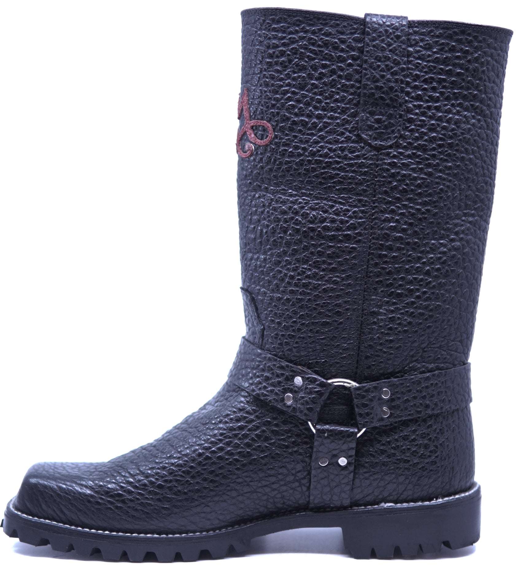 Genuine Buffalo Textured Motorcycle Boots image 1