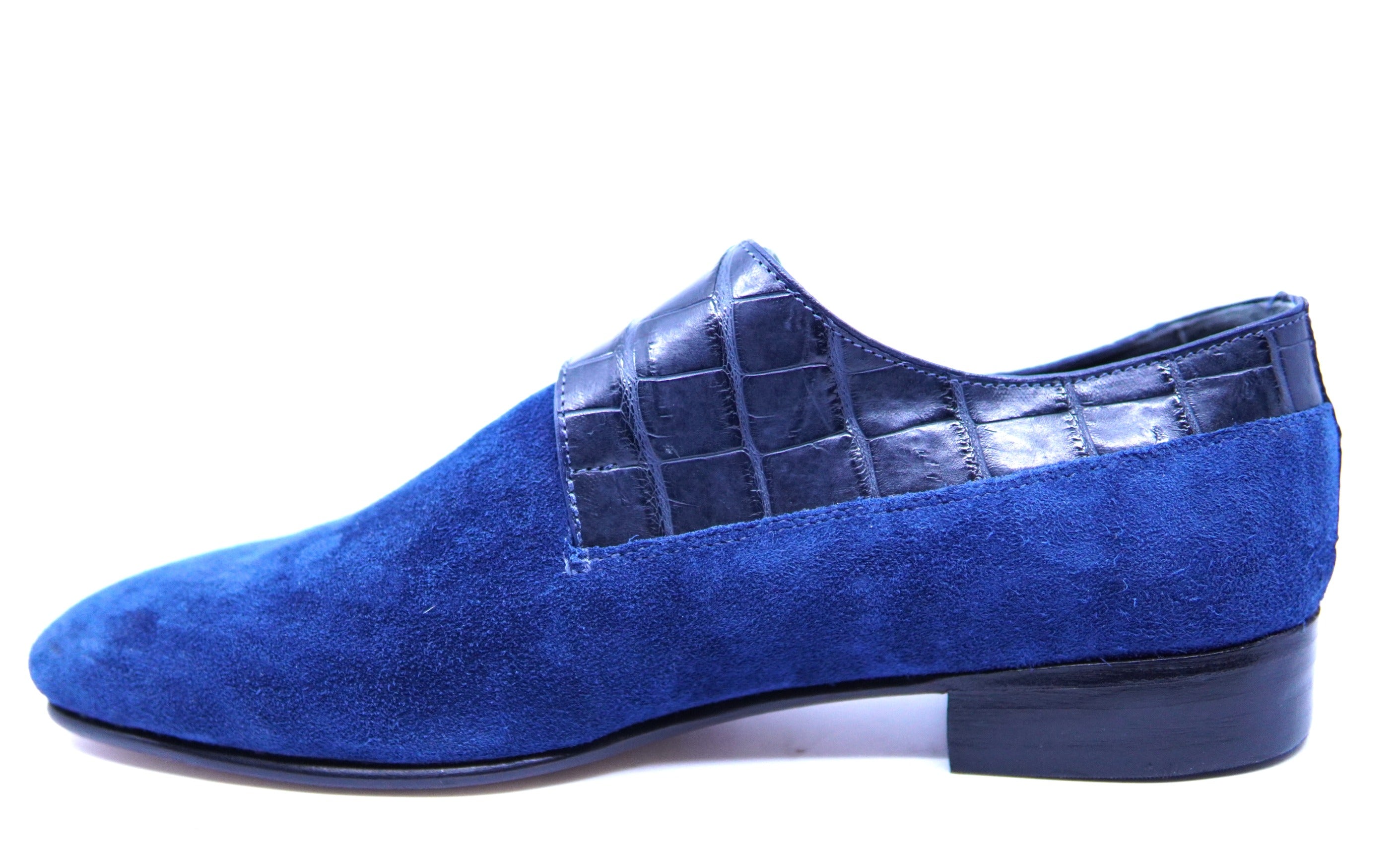 Suede & Alligator Double Monk Strap US Men's 12 image 2
