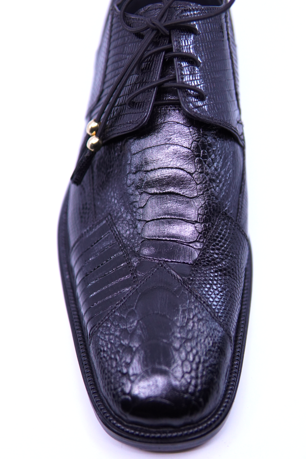 Black Lizard and Ostrich Dress Shoes US 12 image 2