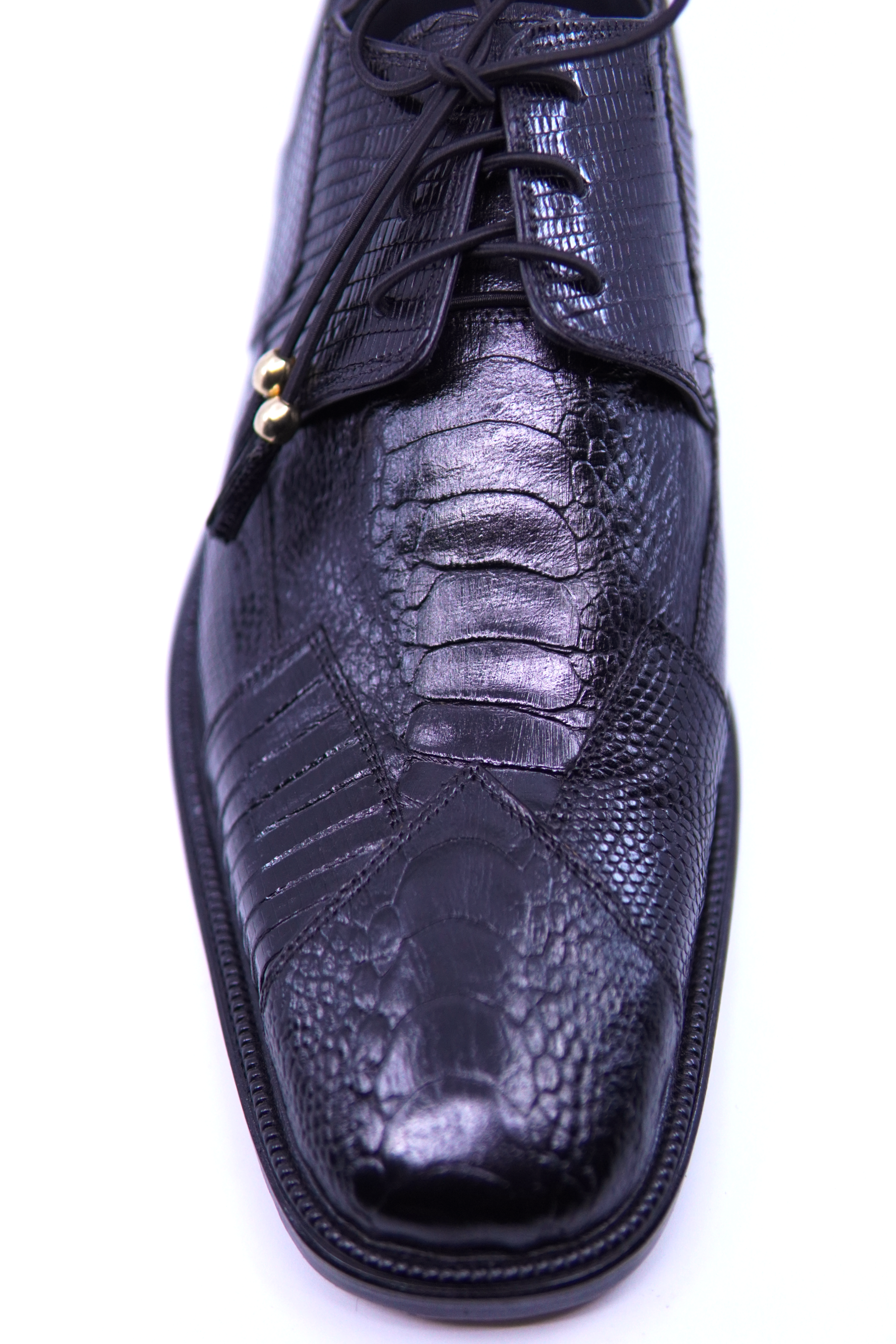 Black Lizard and Ostrich Dress Shoes US 12 image 2