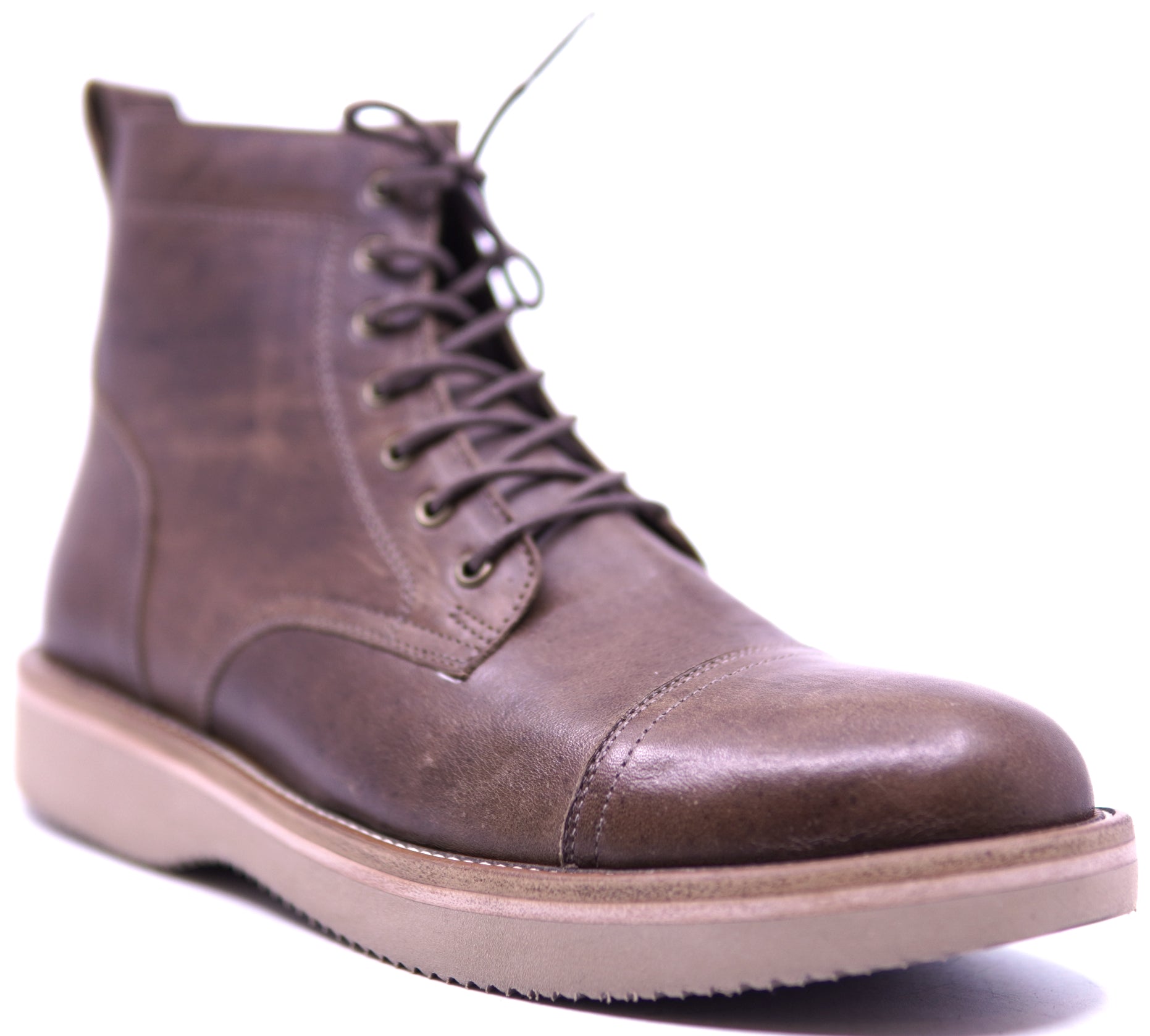 Genuine Leather Cap Toe Boots 8.5-US Men's image 2