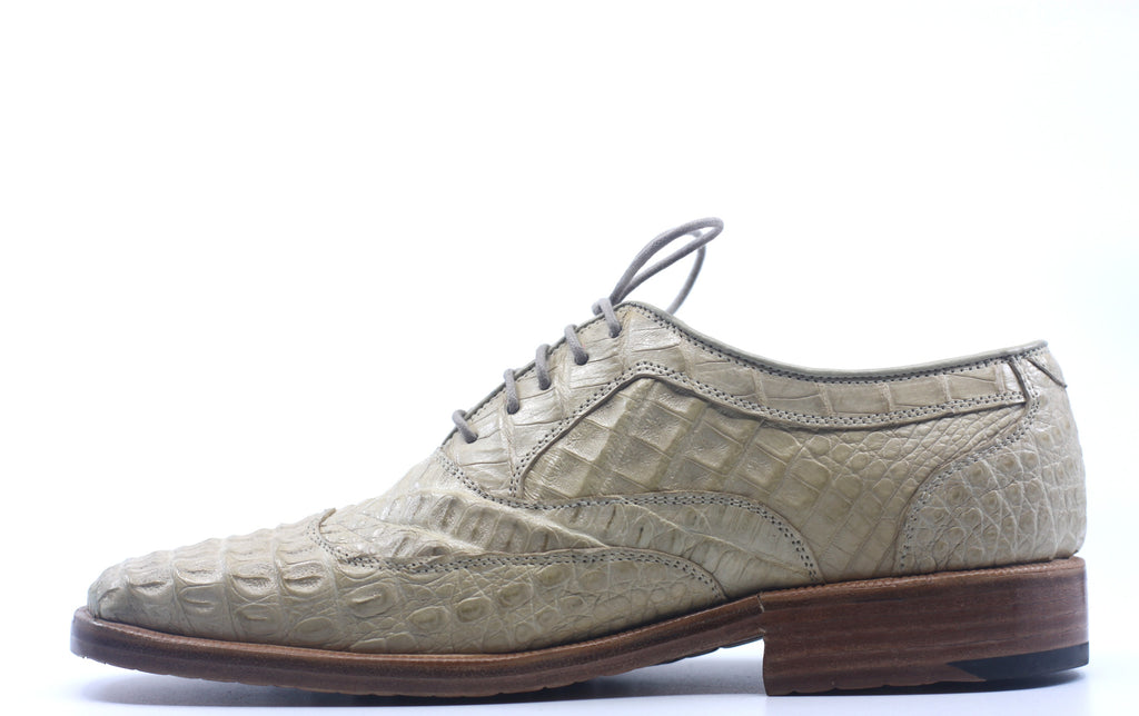 Full Crocodile Beige Dress Shoe US Men 10 image 1