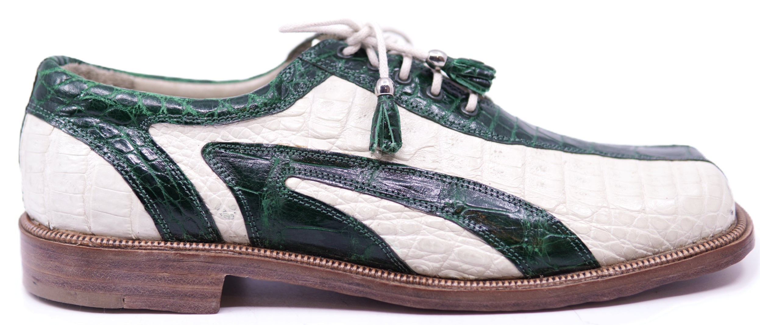 Genuine Full Crocodile Square Toe Dress Shoe image 0