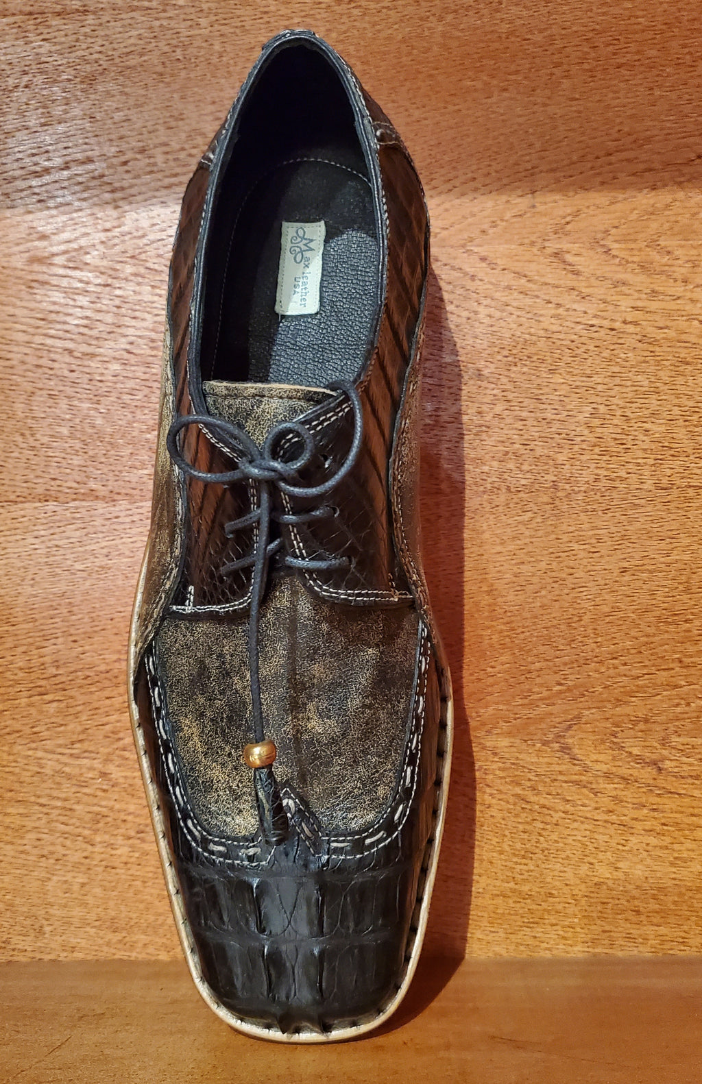 Crocodile & Leather Dress Shoe US Men's 11.5 image 2