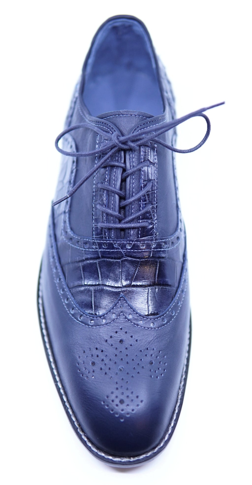 Alligator & Leather Wingtip Dress Shoes image 3