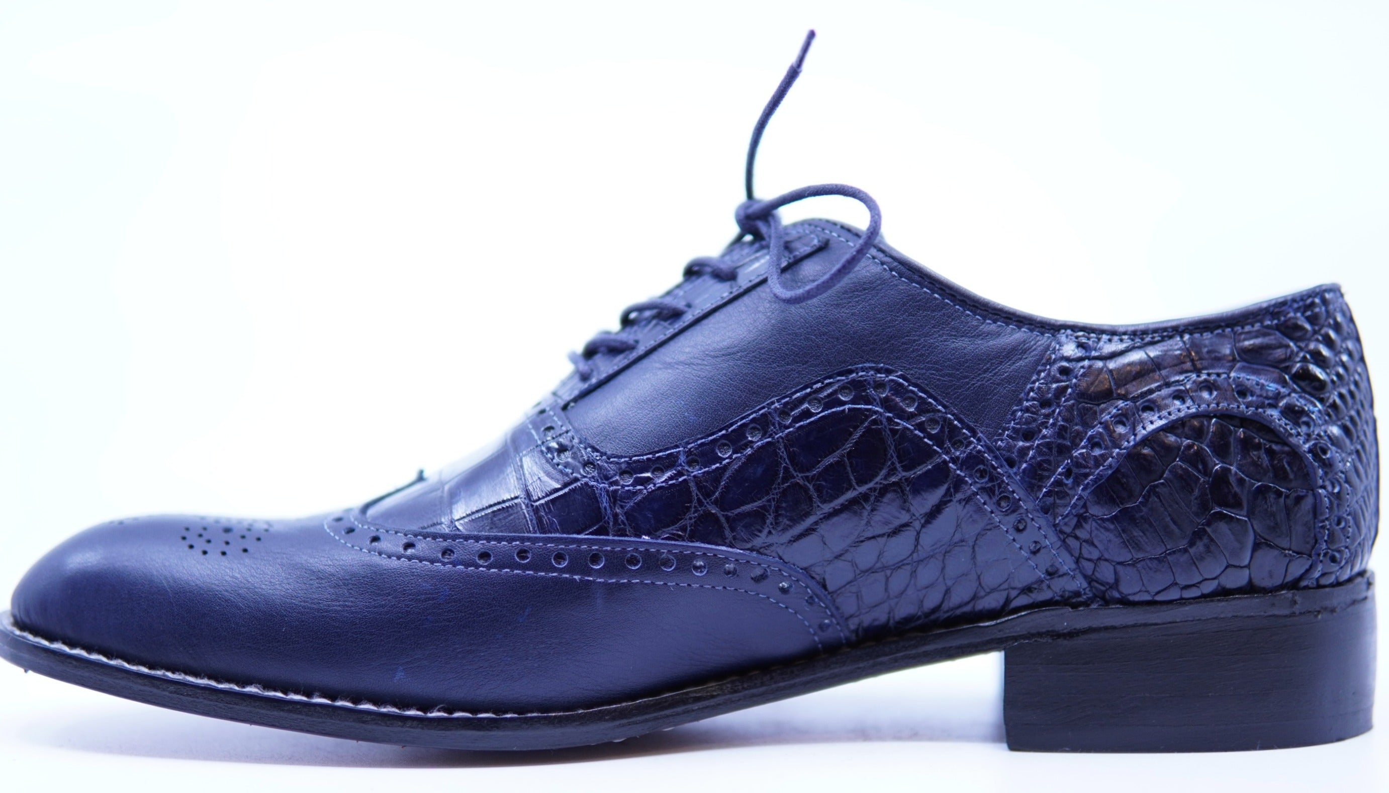 Alligator & Leather Wingtip Dress Shoes image 2