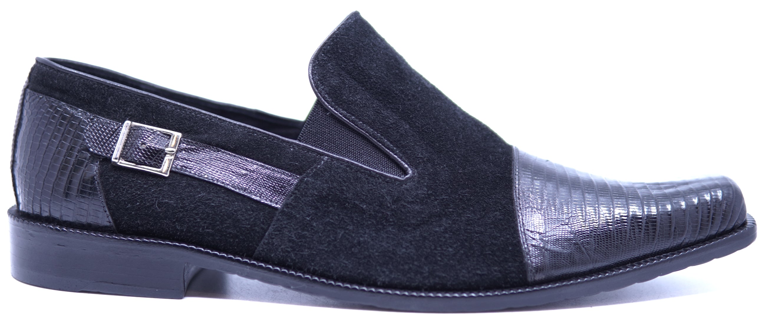 Genuine Lizard & Suede Loafer Dress Shoe 12-US Men's image 0