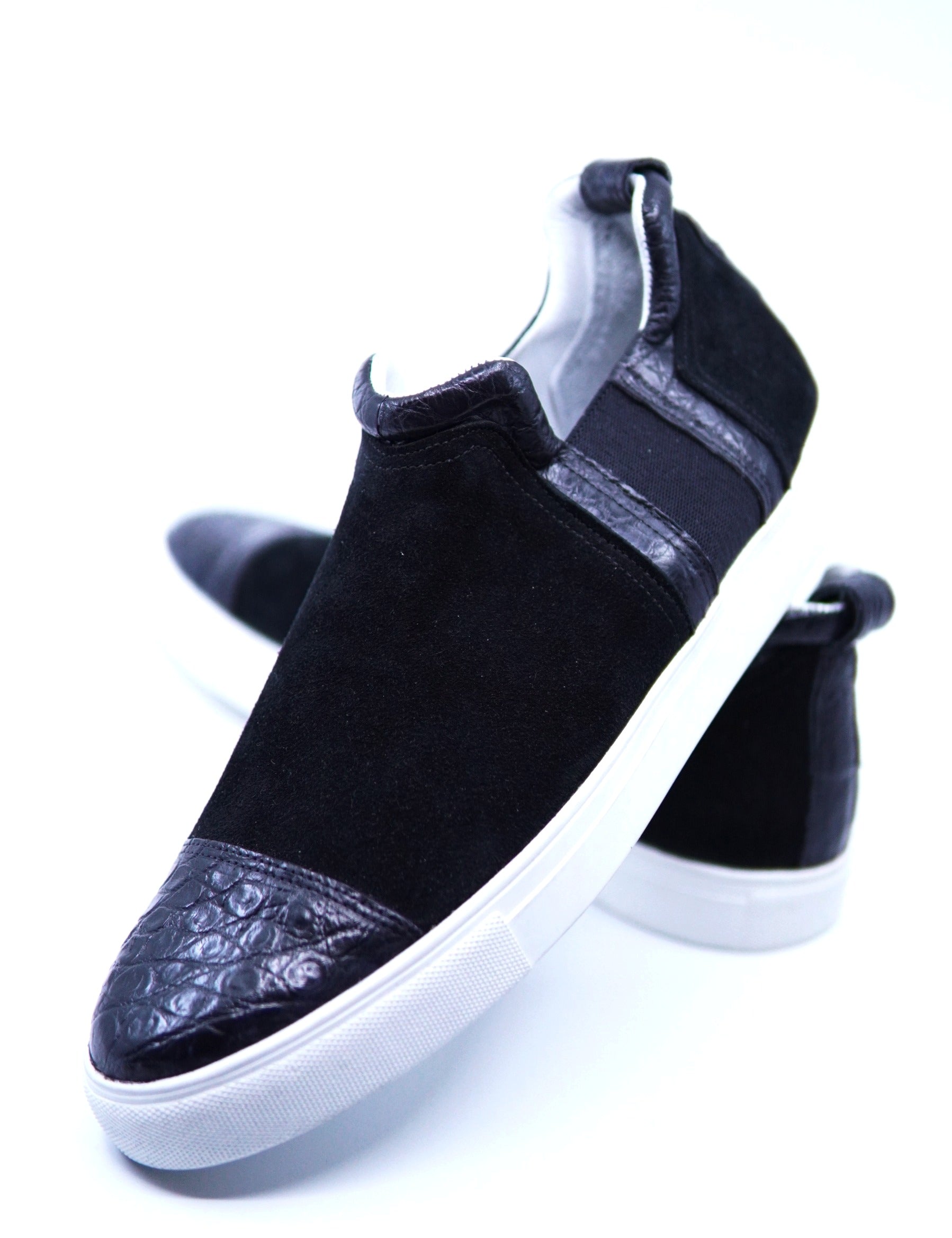 Suede & Alligator Chelsea Sneaker US Men's 11 image 3