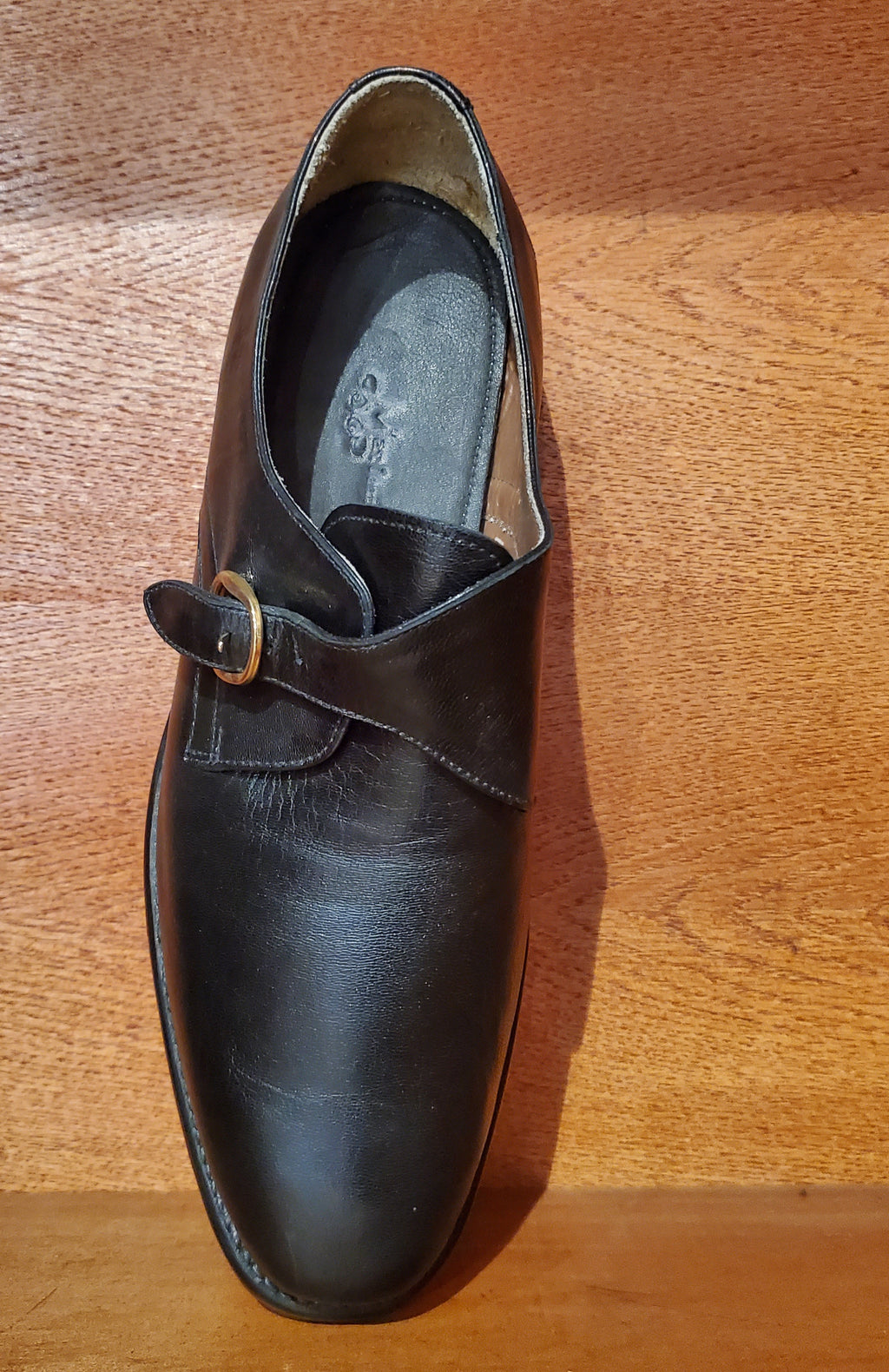Black Leather Loafers US Men's 10.5 image 2