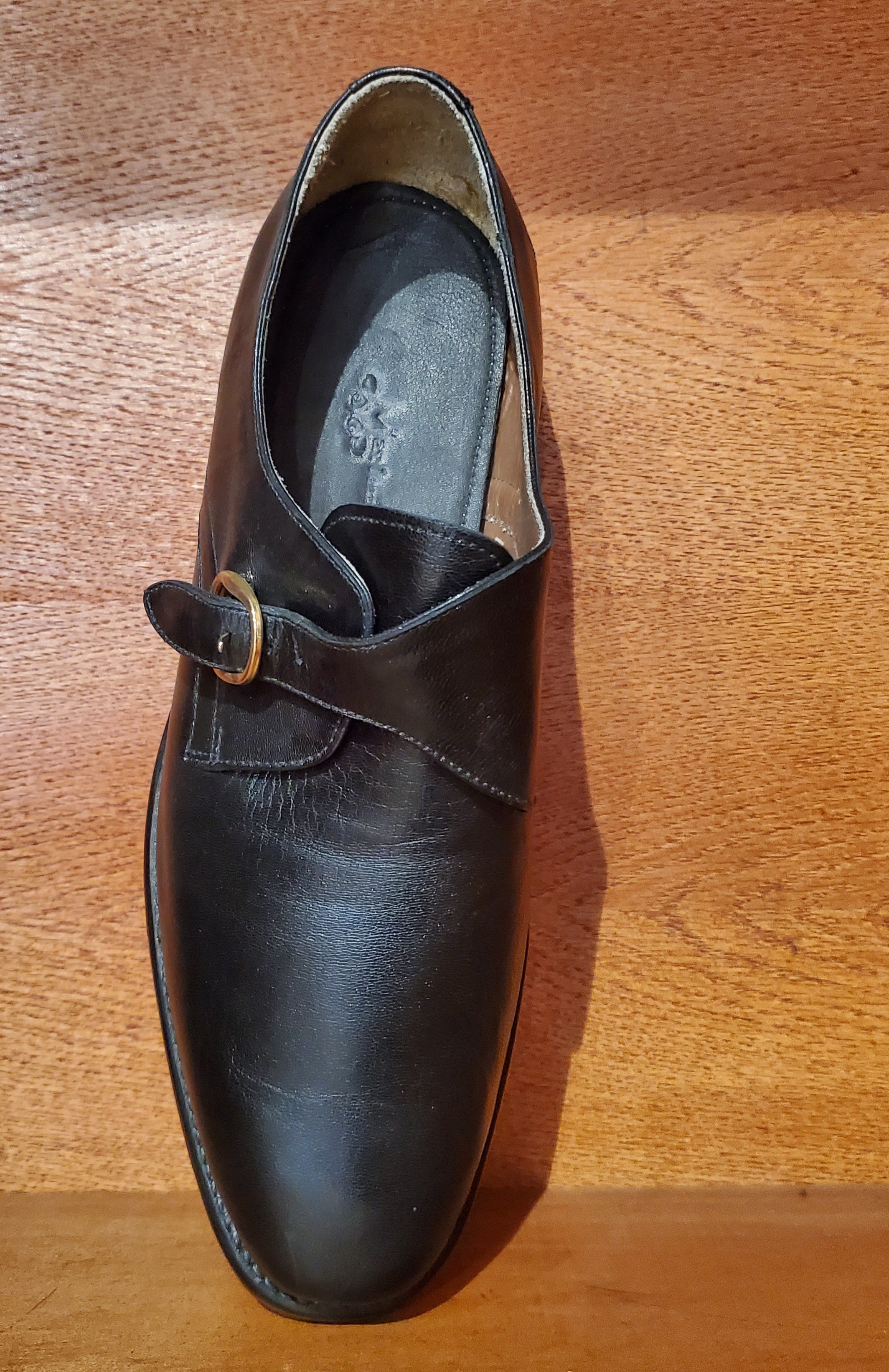 Black Leather Loafers US Men's 10.5 image 2