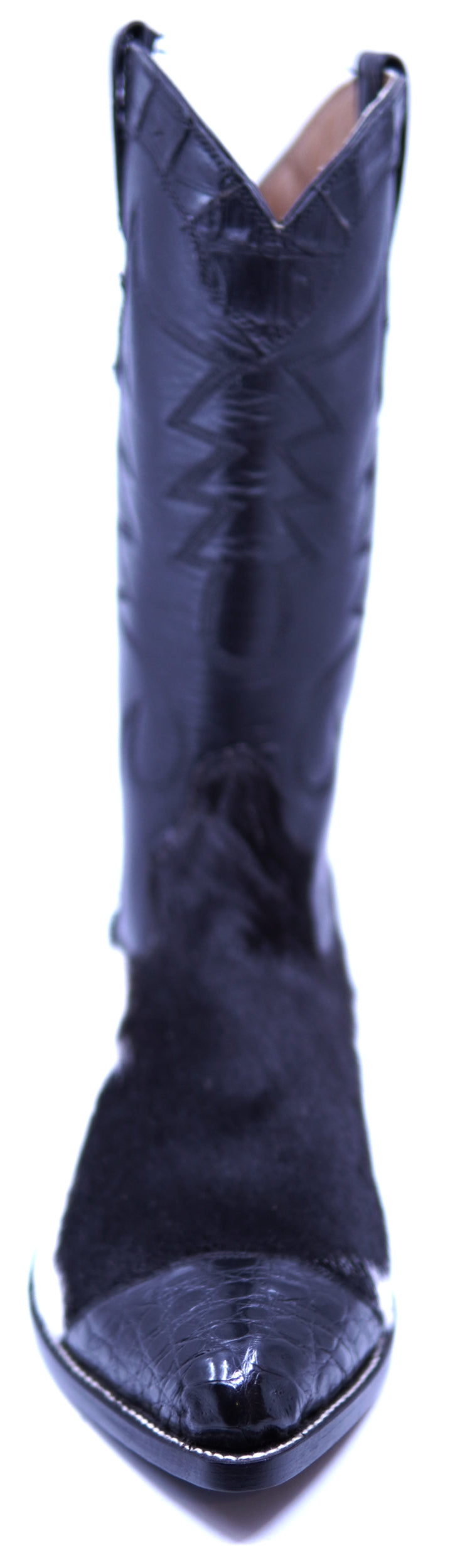 Genuine Cowhide Hair & Alligator Cowboy Boots image 3