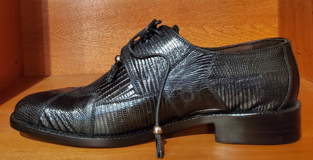 Black Lizard Dress Shoe US Men's 10.5 image 1