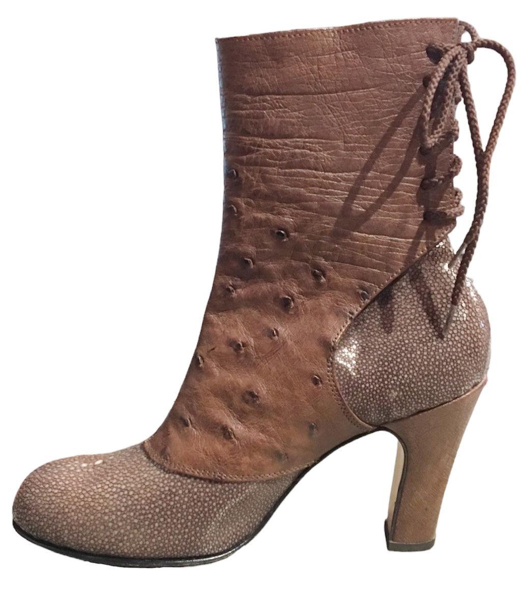 Ostrich and Stingray Boot Heel image 1