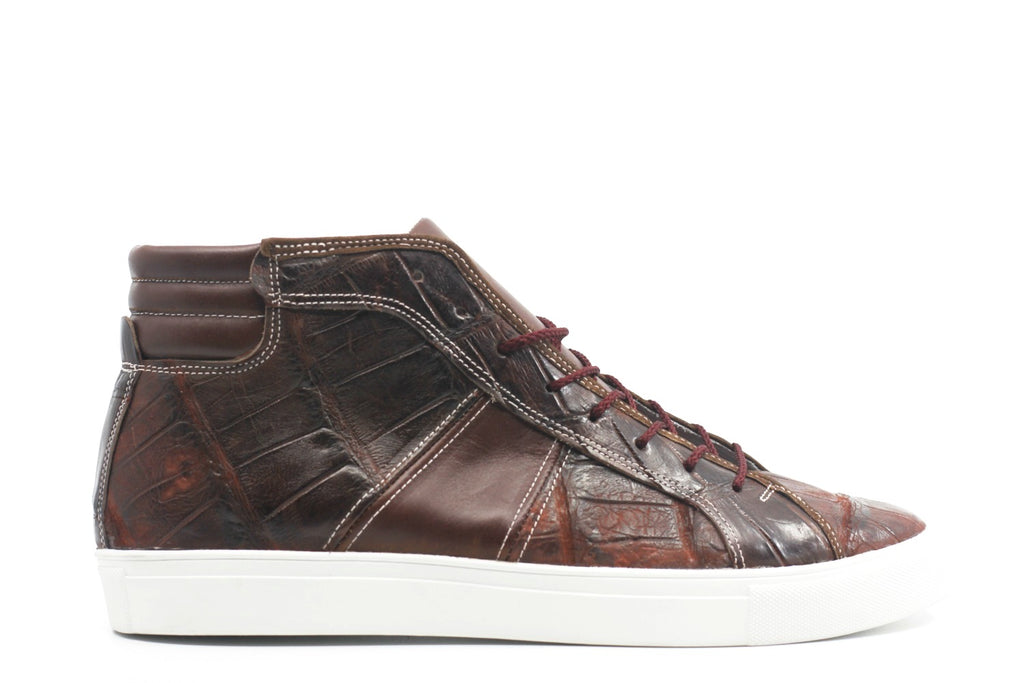 Alligator & Leather High Top Sneaker image 0