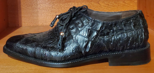 Black Crocodile and Ostrich 007 US Men's 10.5 image 1