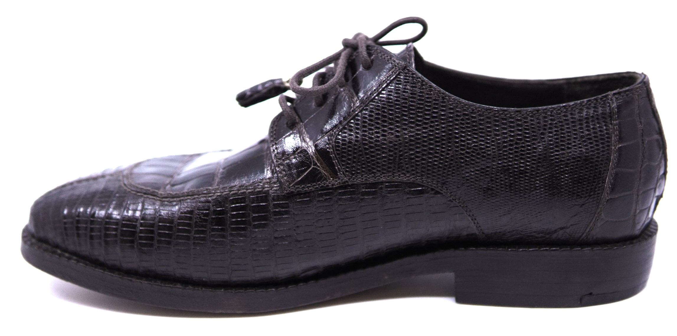 Dark Brown Crocodile & Lizard Dress Shoe image 1