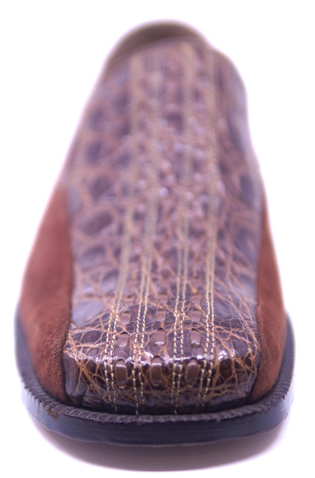 Genuine Suede & Alligator Loafer Dress Shoe image 3