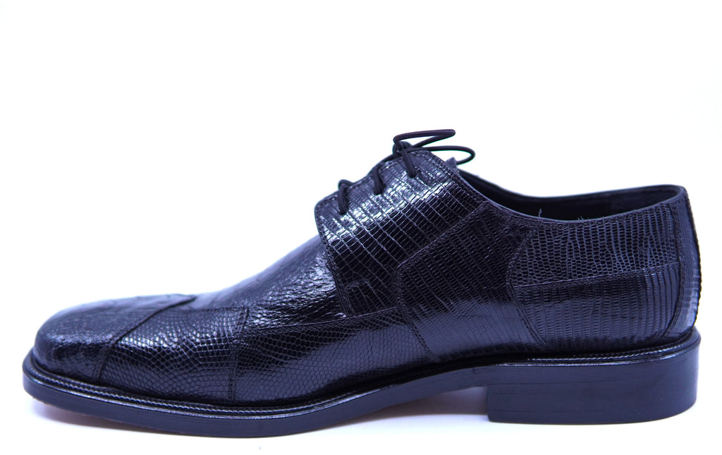 Black Lizard and Ostrich Dress Shoes US 12 image 1