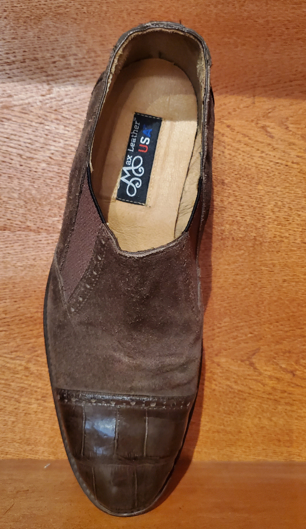 Alligator & Suede Loafers US Men's 11 image 2