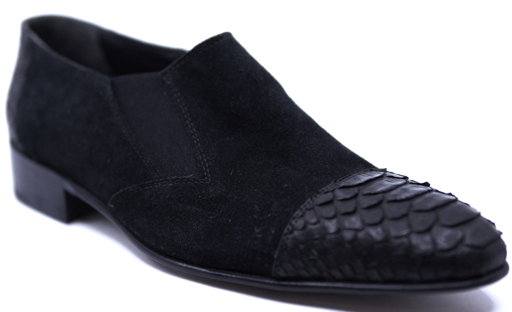 Suede & Snake Loafer image 2