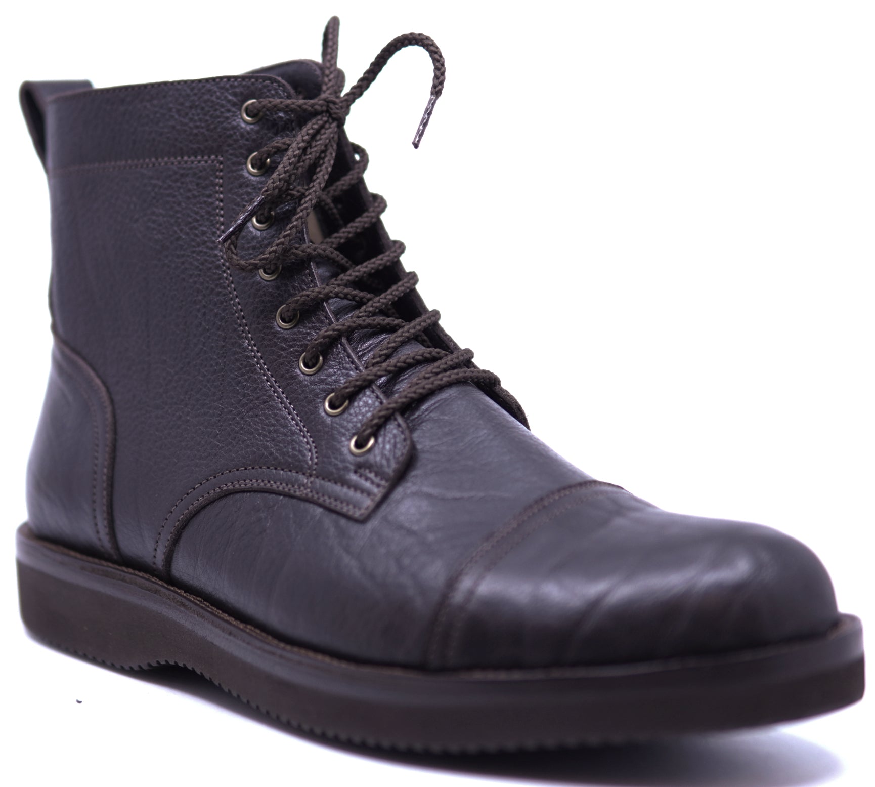 Genuine Leather Cap Toe Boots 10-US Men's image 2