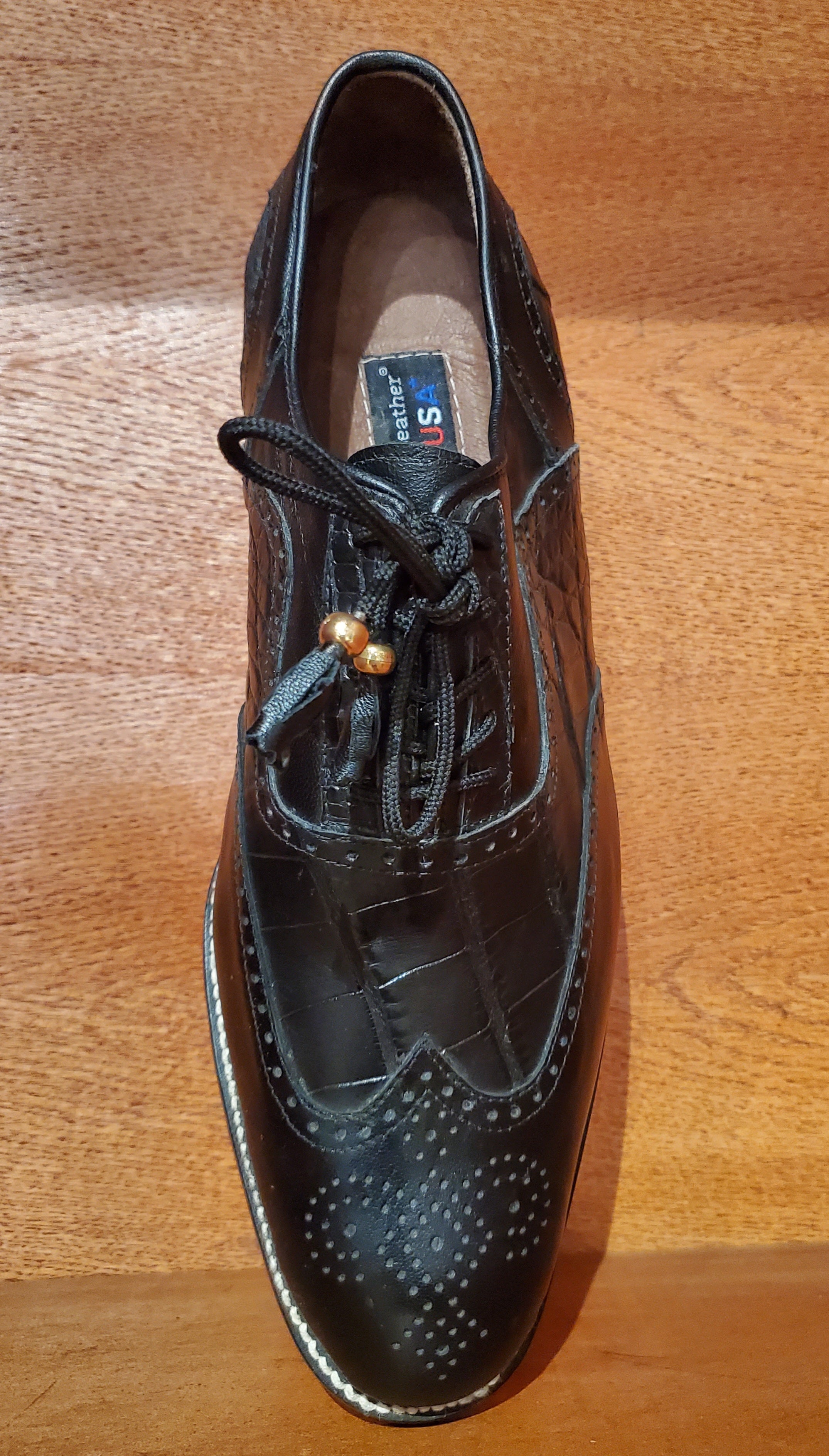 Alligator Belly & Leather Dress Shoe US Men's 11.5 image 2